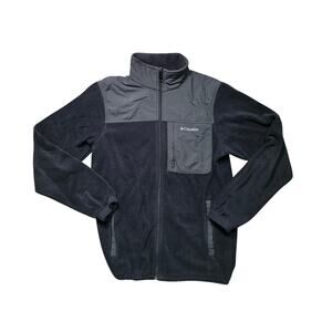 Columbia Steens Mountain Fleece Jacket Men’s S Black Overlay